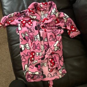Girls size 4/XS Minnie Mouse Robe